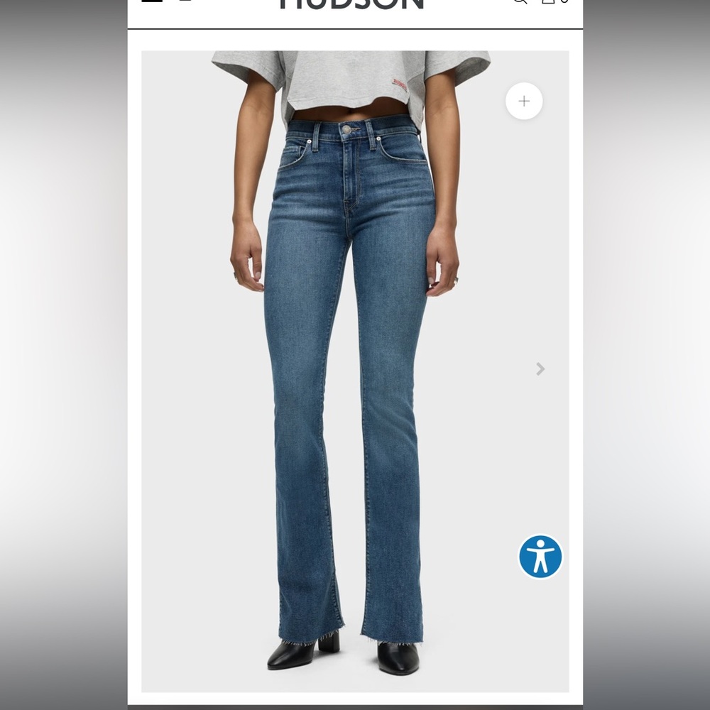 **NWT** Hudson Barbara Bootcut Jeans (no side slit)